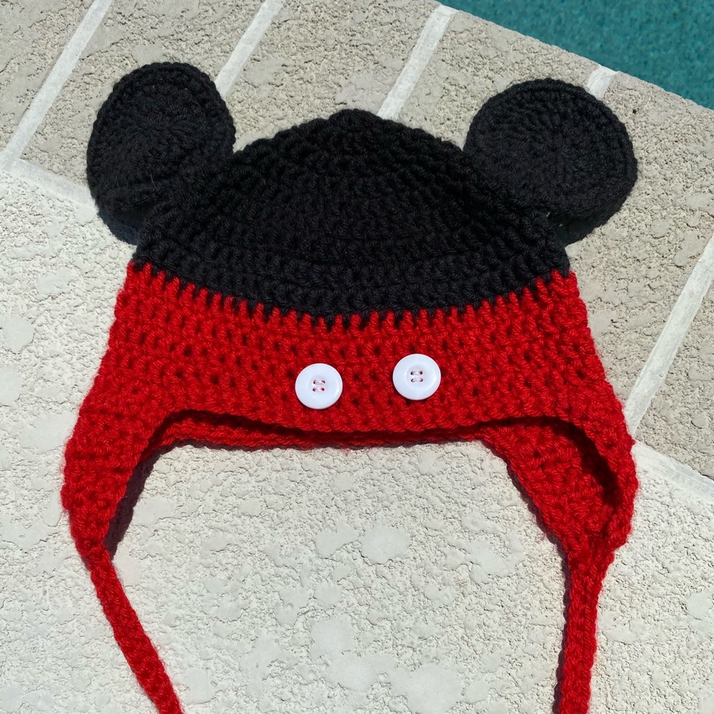 Mickey Mouse Crochet Hat